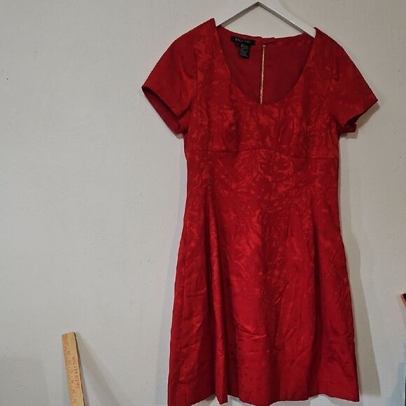 Etcetera Red A-Line Mini Dress for Weddings - Picture 1 of 8